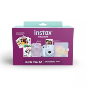 Fujifilm Mini 12 Instant Camera Pastel Blue Holiday Bundle