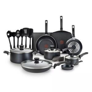 T-fal Essentials 20-pc. Nonstick Cookware Set ($15 Kohls Cash)