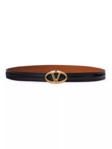 The Bold Edition Vlogo Shiny Calfskin Belt 20mm