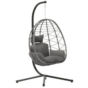 Indoor/outdoor Wicker Swing Egg Chair