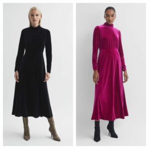 Florere Velvet Midi Dress