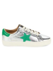 Star Metallic Low Top Sneakers