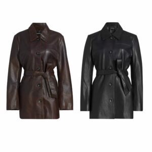 Marlowe Leather Belted Coat ($75 Gift Card with Purchase)