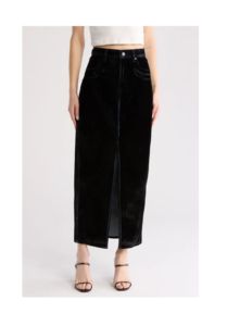 Crashing Through Denim Maxi Skirt