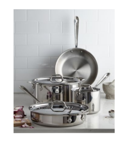 All-clad D3 Stainless Steel Cookware Set, 7 Piece