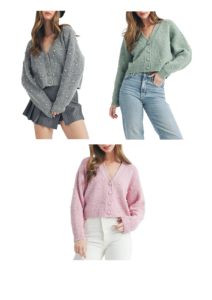 Imitation Pearl Embellished Crop Cardigan