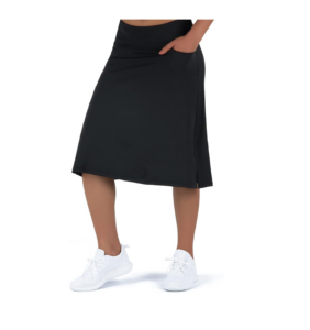 Women's Midi Length Skorts Skirts with 3 Pockets