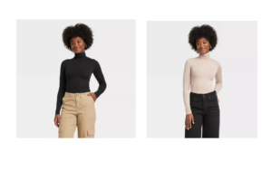 Women's Long Sleeve Featherweight Turtleneck - Universal Thread™