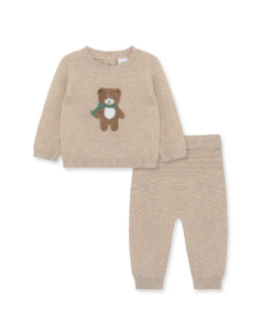 Bear Cotton Sweater Set