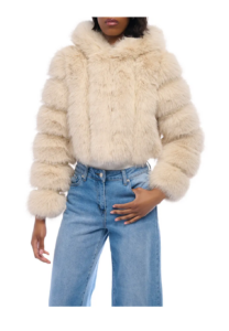 Jolene Hooded Faux Fur Jacket