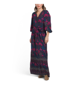 Long Sleeve Floral Maxi Dress