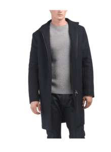 Belvin Recycled Wool Blend Melton Coat