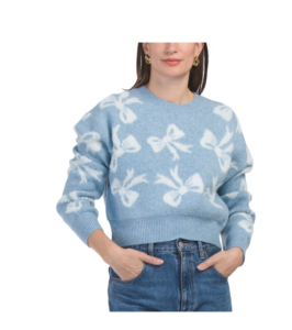 Long Sleeve Bow Sweater