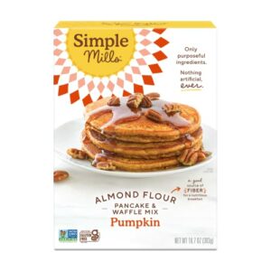 Simple Mills Almond Flour Pancake & Waffle Mix, Pumpkin - Gluten Free, Plant Based, Paleo Friendly