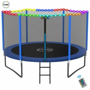 Yorin Trampoline for 2-3 Kids, 8 Ft Trampoline for Adults with Enclosure Net