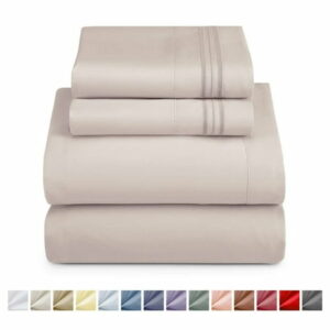 Nestl Twin Sheet Sets, 1800 Series Deep Pocket 4 Piece - Many Colors!