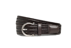 Woven Leather Casual Belt Size 38