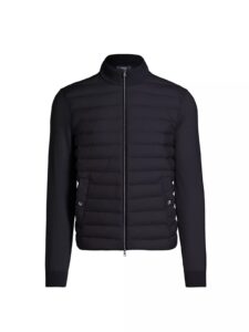 Wool & Silk-blend Down Jacket