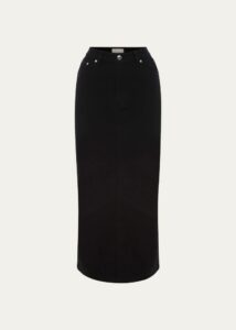 Harvey Long Pencil Denim Skirt