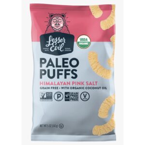 Lesserevil Organic Paleo Puffs, Himalayan Pink Salt, 5 Oz