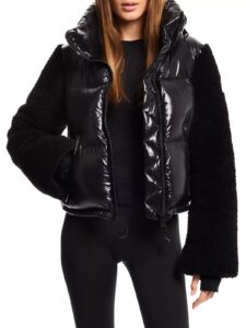 Liana Quilted Down Crop Jacket