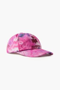 Tyron Embroidered Tie-dyed Cotton Baseball Cap