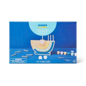 Hanukkah Craft Paint Your Own Wood Menorah Kit- Mondo Llama™