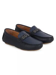 Boy's Leather Driving Loafers