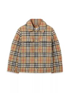 Little Kid's & Kid's Check Quilted Jacket