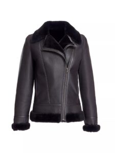 Shearling Biker Jacket $100 Gift Card with Purchase