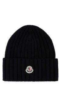 Moncler Logo Patch Knitted Beanie