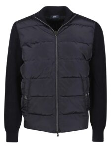 Herno Zip-up Knitted Puffer Jacket