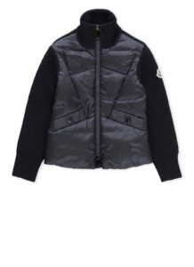 Moncler Enfant High-neck Ribbed Zipped Padded Jacket