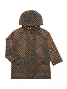 Little Kid's & Kid's Check Raincoat