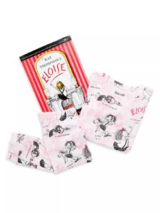 Little Girl's Eloise Three-piece Cotton Pajama & Book Set