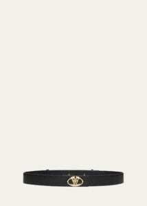 V-logo Bold Edition Leather Belt