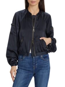 Marina Satin Bomber Jacket