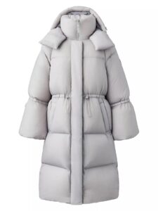 Lenzi Hooded Matte Shell Puffer Down Coat