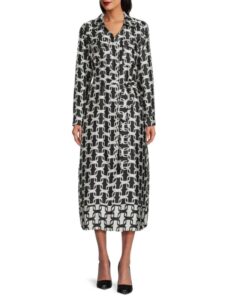 Print Midi Shirtdress