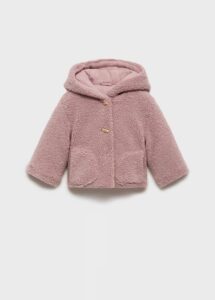 Shearling-effect Hooded Coat