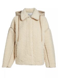 Kyle Faux-shearling Hooded Jacket