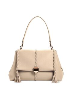 Penelope Medium Leather Flap Shoulder Bag