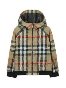 Little Girl's & Girl's Troy Check Zip-up Jacket