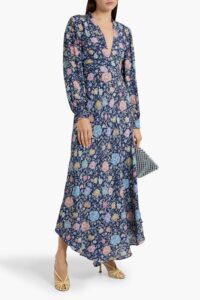 Trula Floral-print Crepe De Chine Maxi Dress