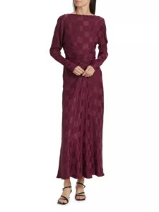 Marta-b Check Maxi Dress