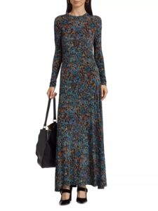 Amari Printed Jersey Maxi Dress