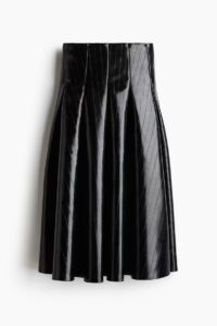 Flared Coated Skirt