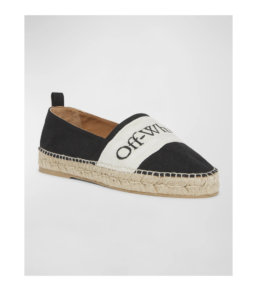 Bookish Linen Logo Espadrille Loafers