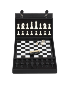 Bryson Backgammon and Chess Set with Case