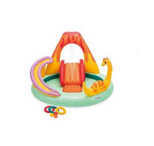 6 Ft Volcanic Valley Inflatable Playcenter with Kids Slide